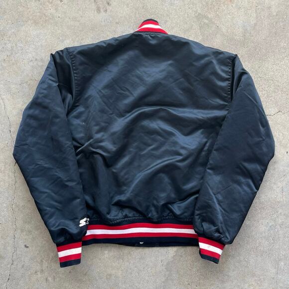 Vintage 90s Chicago Bulls NBA Starter Bomber Jacket Small - Picture 6 of 7
